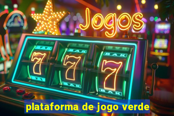 plataforma de jogo verde